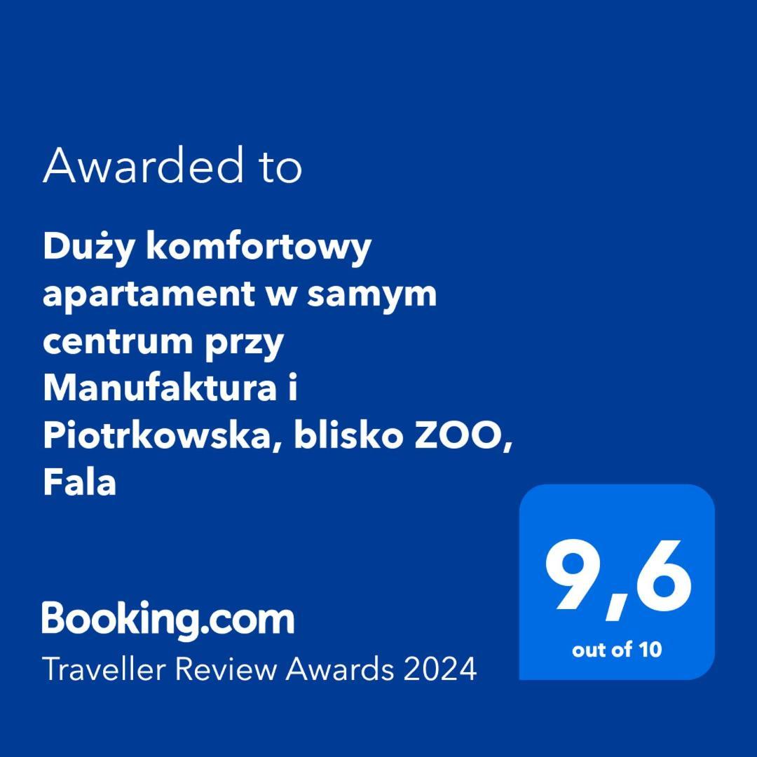 Duzy Komfortowy Apartament W Samym Centrum Przy Manufaktura I Piotrkowska, Blisko Zoo, Fala Appartement Łódź Buitenkant foto